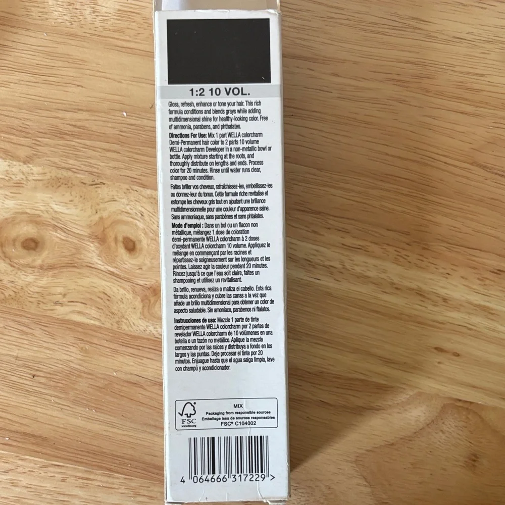 Wella Color Charm Demi-Permanent Hair Color Shade 8N